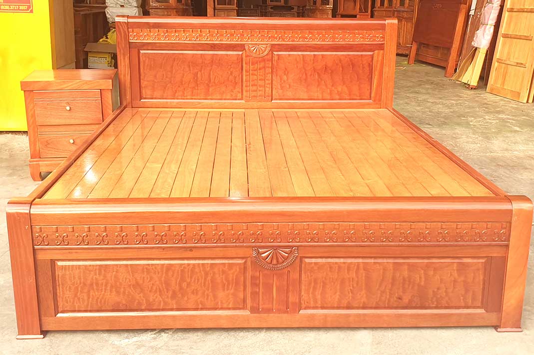 Tư vấn: Giường ngủ nên làm bằng gỗ gì tốt nhất? 2 giuong-ngu-go-xoan-dao-tu-nhien